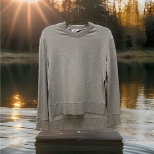 ◼️ Super Soft Crew Neck Sweatshirt XS GRAY Split side
